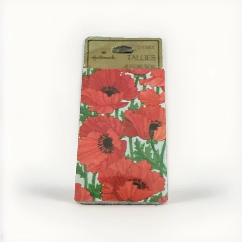 hallmark‎ tallies 2 table 8 count poppies NOS